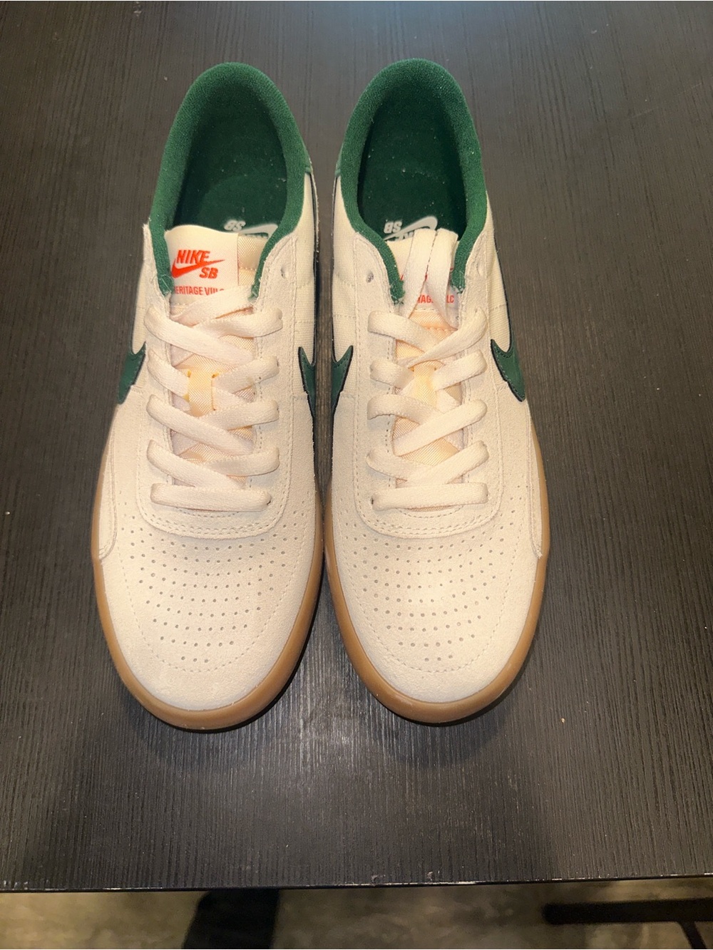 Nike Kids Green, White & Gum Retro Sneakers